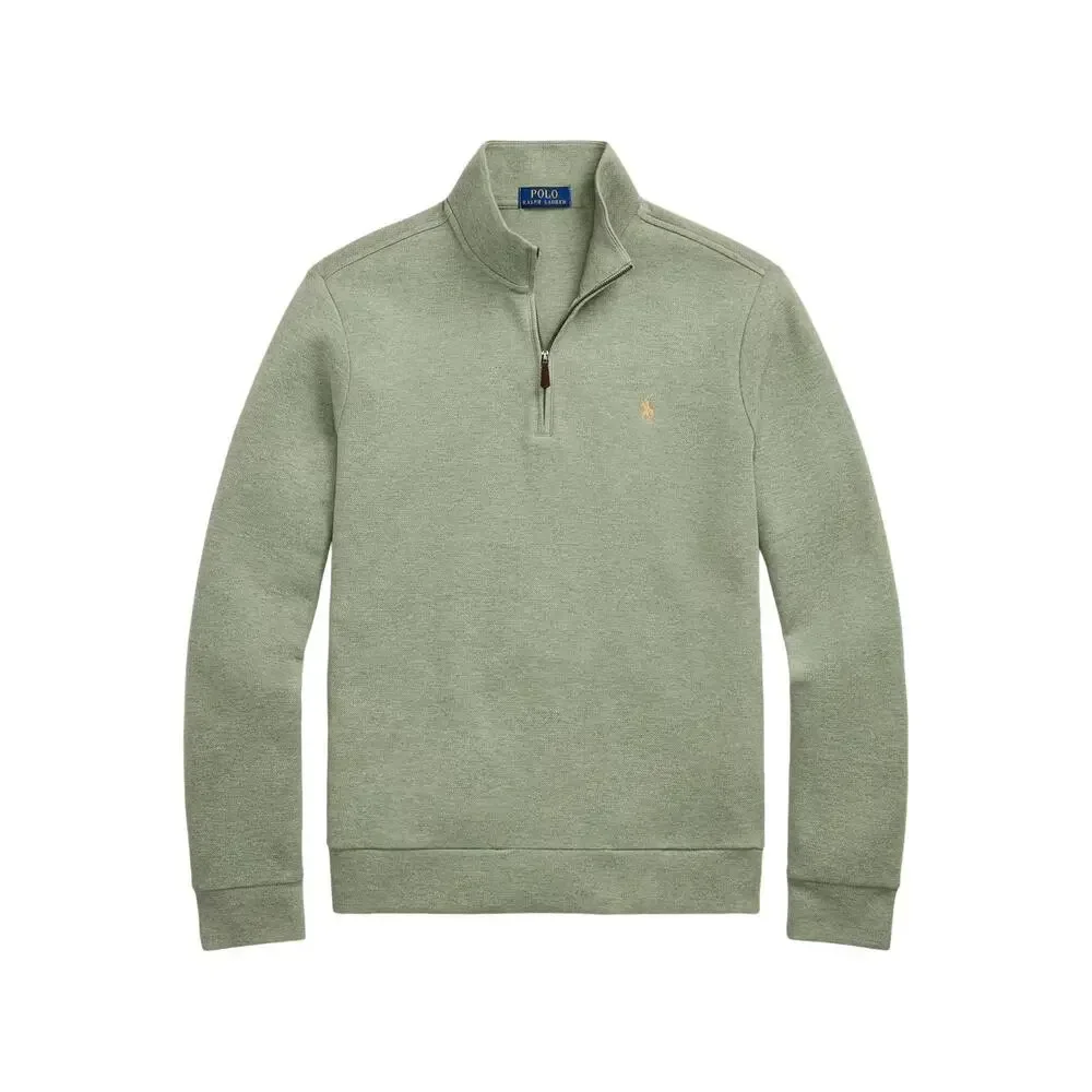 Polo Ralph Lauren Double-Knit Mesh Quarter-Zip Sweatshirt Size Large